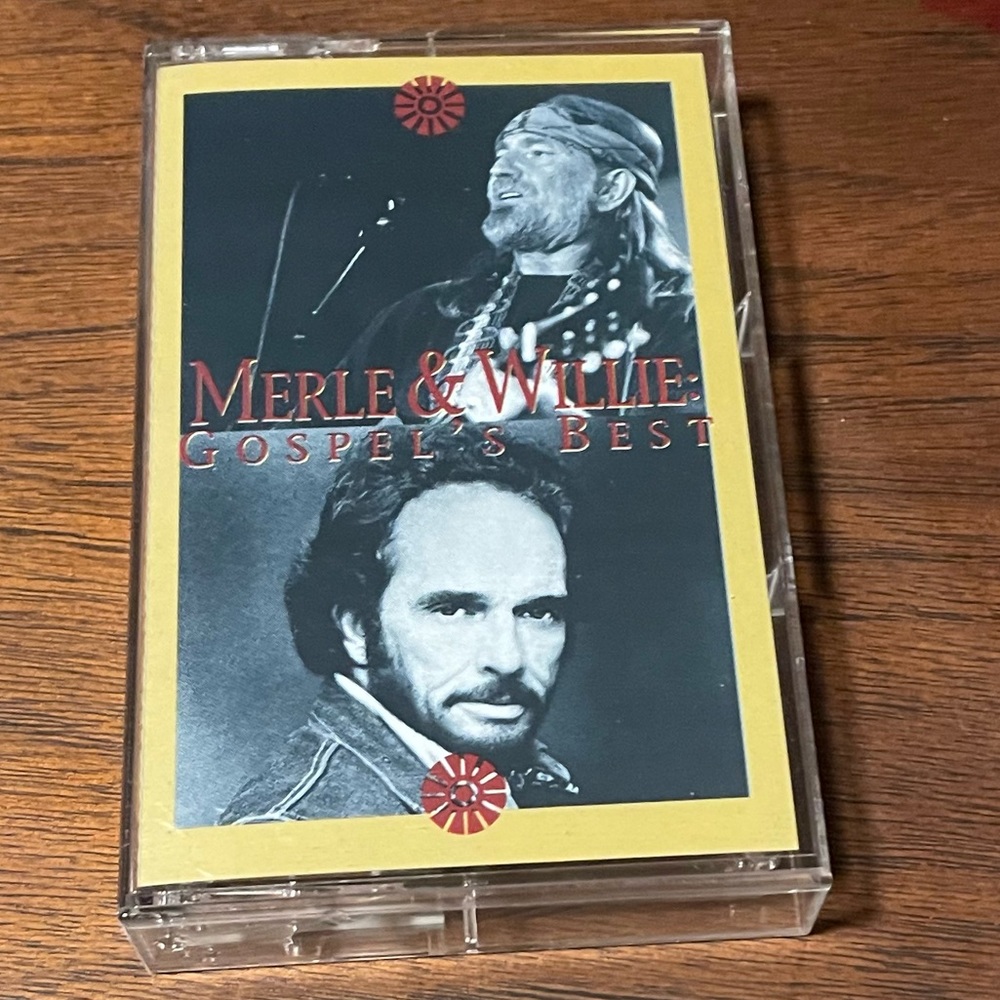 Vintage Merle haggard and Willie Nelson Gospel’s best 1988 MCA Tape Cassette